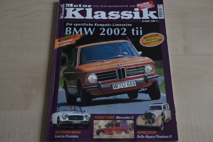 Deckblatt Motor Klassik (09/1999)